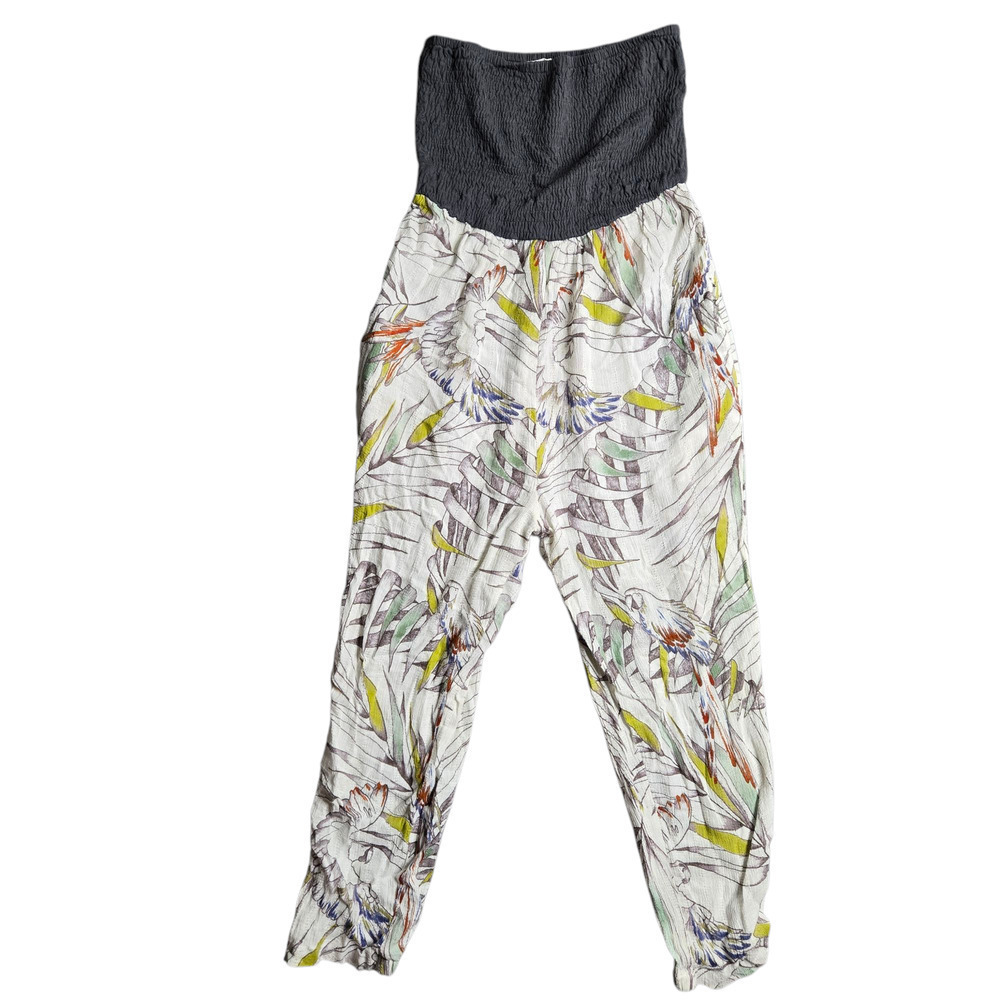 Anthropologie Lilka Strapless Floral Jumpsuit Size: S